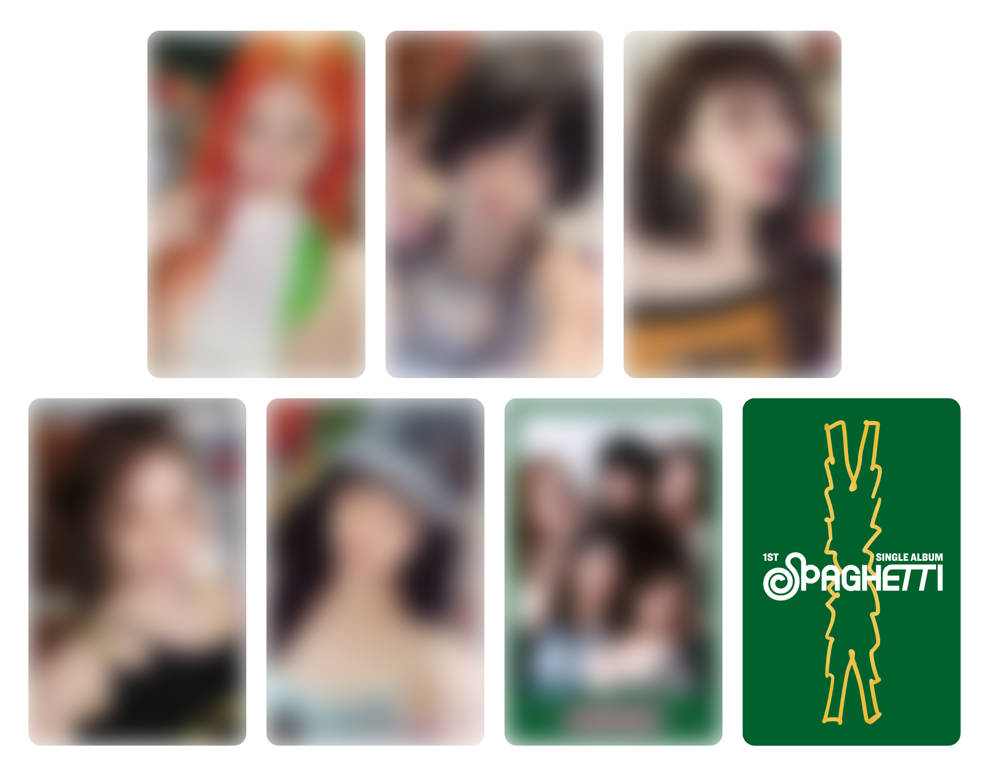 LE SSERAFIM 1st Single 'SPAGHETTI' CD購入特典絵柄公開！ - LE SSERAFIM