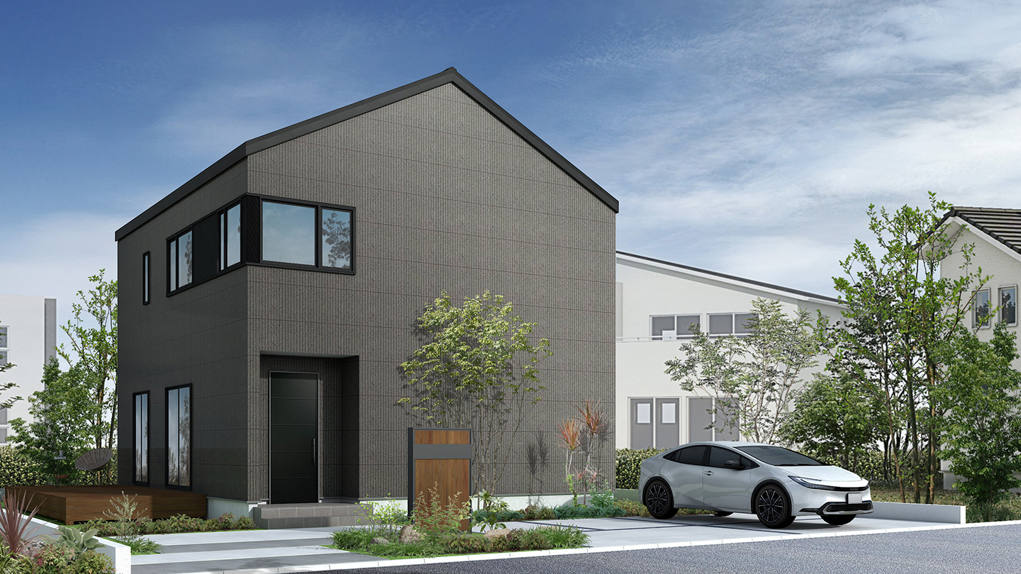 三角屋根に、6つの部屋｜注文住宅のユニバーサルホーム