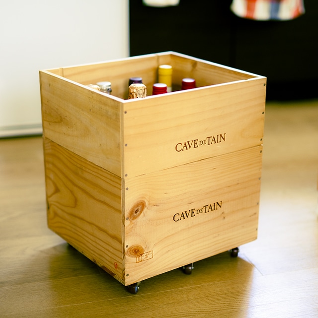 ワイン木箱を簡単にDIY。ボトルを立てて収納できる箱作り