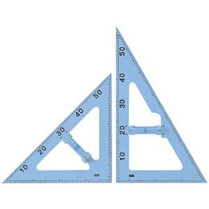 UCHIDASウチダス大三角定規 青 NP－6B: 学習支援用品
