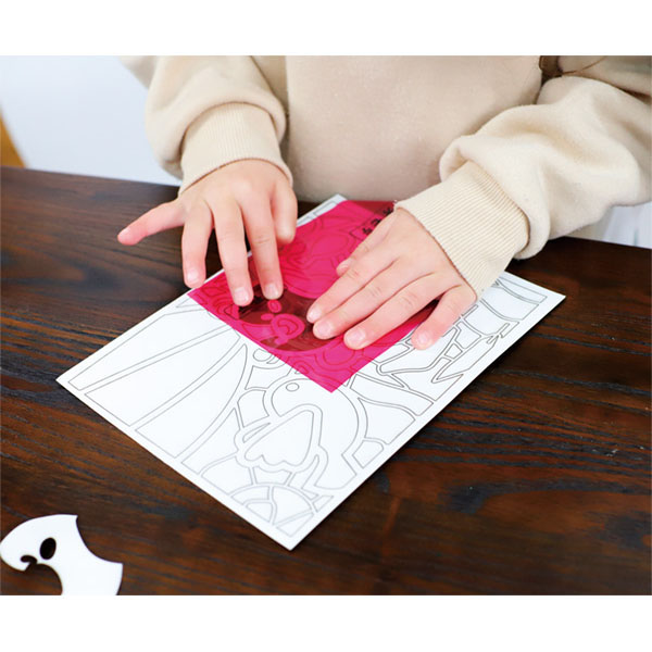 UCHIDASウチダスこすって簡単ステンドグラス 空 80129