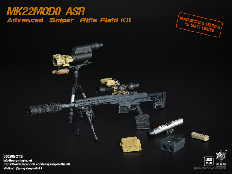 EASY&SIMPLE】06029BOTS MK22MOD0 ASR Advanced Sniper Rifle Field