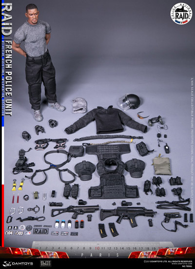 DAM】No.78061 ELITE SERIES 1/6 FRENCH POLICE UNIT - RAID IN PARIS
