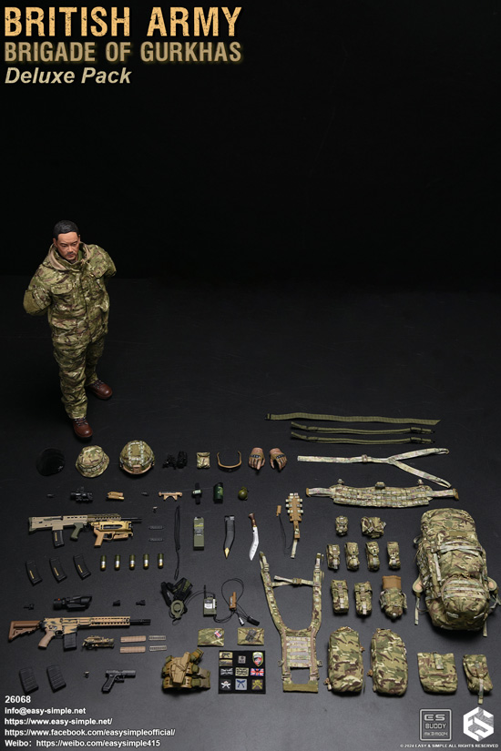 EASY&SIMPLE】26068 British Army Brigade of Gurkhas Deluxe Pack 1/6