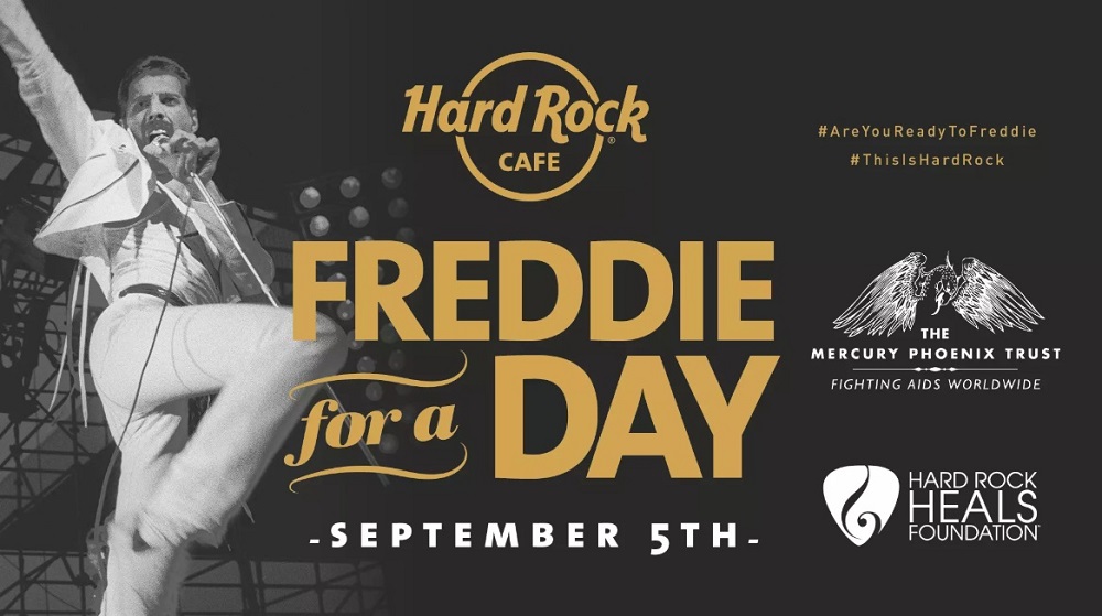 ハードロックカフェが9/5フレディ・マーキュリーの誕生日にあわせて