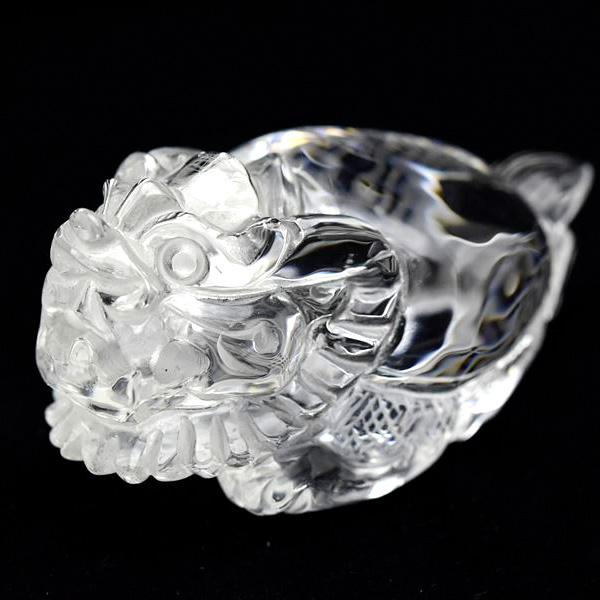 龍亀（ロングイ）天然水晶【約204.7g】◇透明・美品・正財運を高める