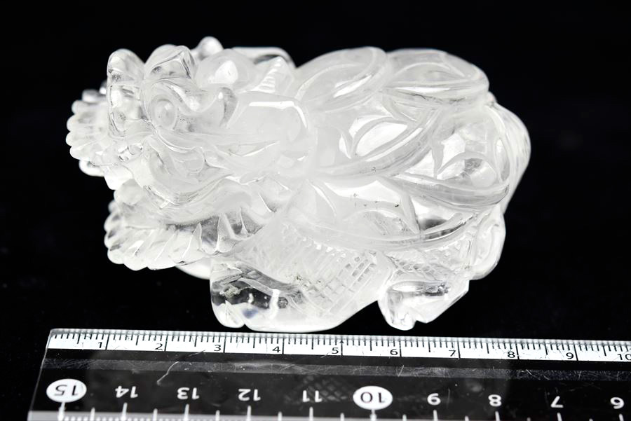 龍亀（ロングイ）天然水晶【約224.5g】◇透明・美品・正財運を高める