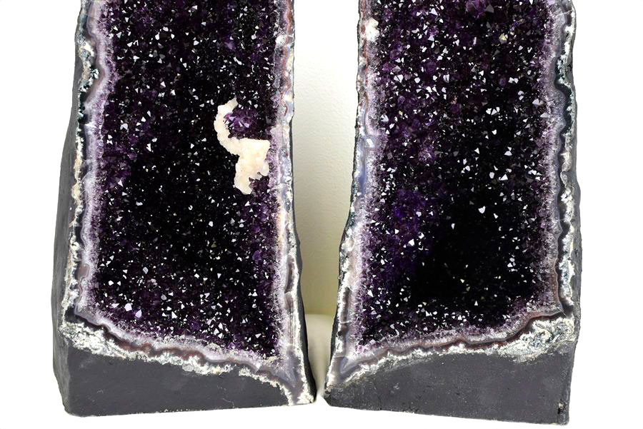 アメジスト ペアドーム アメジストジオード 紫水晶｜置物｜インテリア