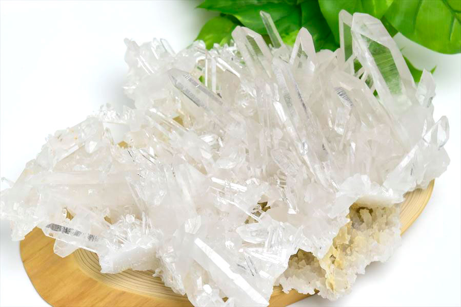 原産地直輸入 アメリカ・アーカンソー産 水晶クラスター 原石｜アップ