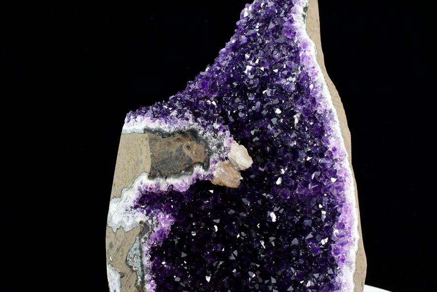 ウルグアイ産 アメジスト クラスター原石（カットベース・スタンド