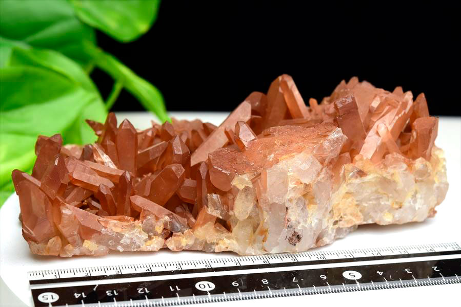 タンジェリンクォーツ（蜜柑水晶）タンジェリン水晶 クラスター