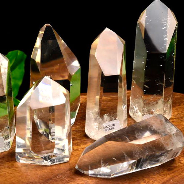 天然水晶 ポイント 六角柱｜超透明｜ポンペウ産｜水晶｜浄化｜アップ