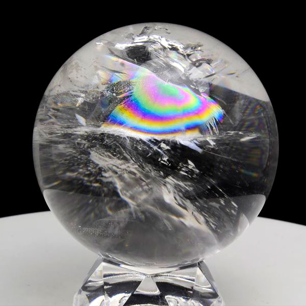レムリアンシード（レムリアン水晶）丸玉｜置物｜虹入り｜極上品質