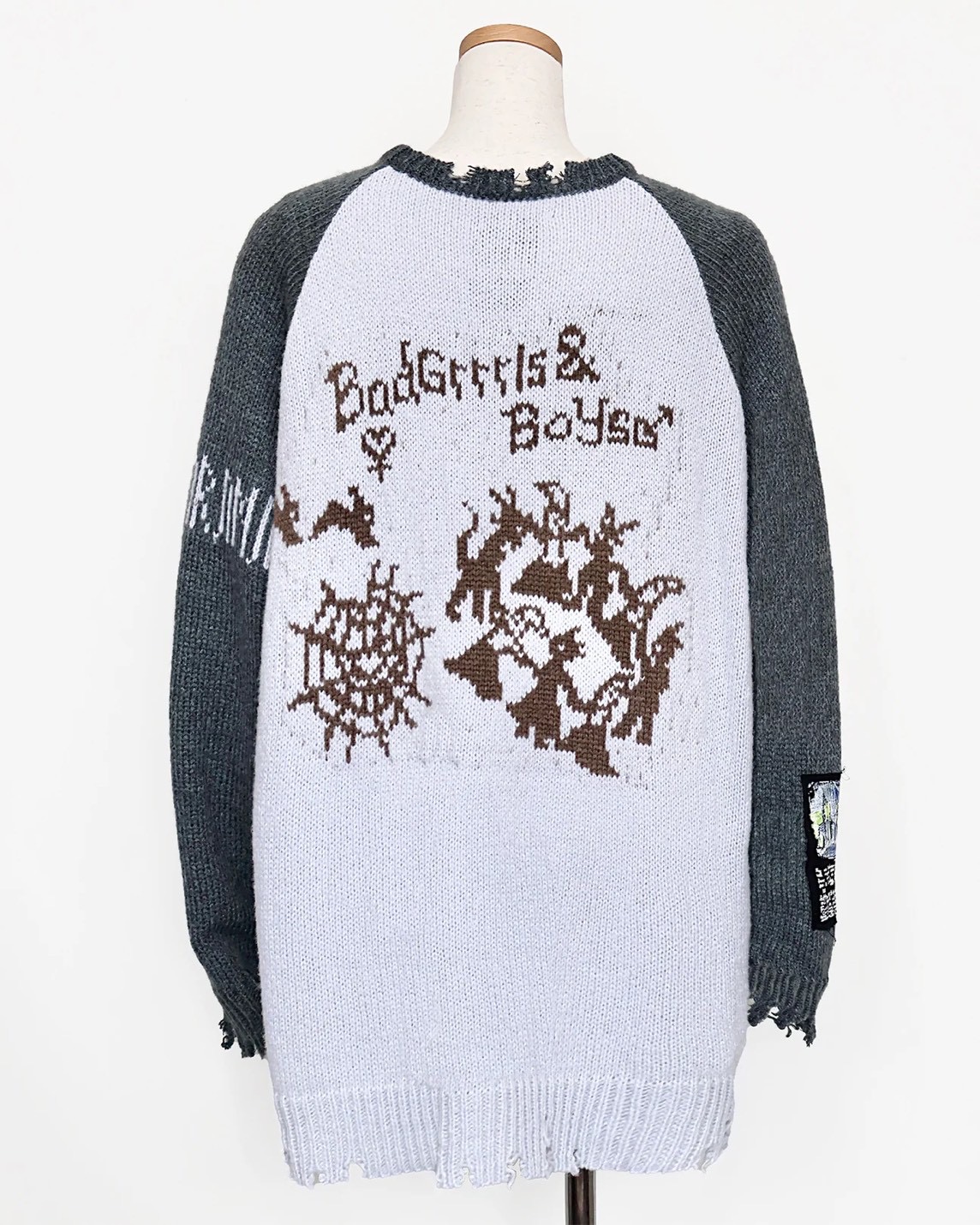 rurumu: 25AW rurumu:×KIDILL raglan pullover (large) sax blue