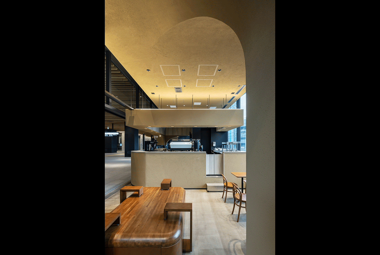 猿田彦珈琲 大阪駅 イノゲート | 照明器具のマックスレイ | ウシオ