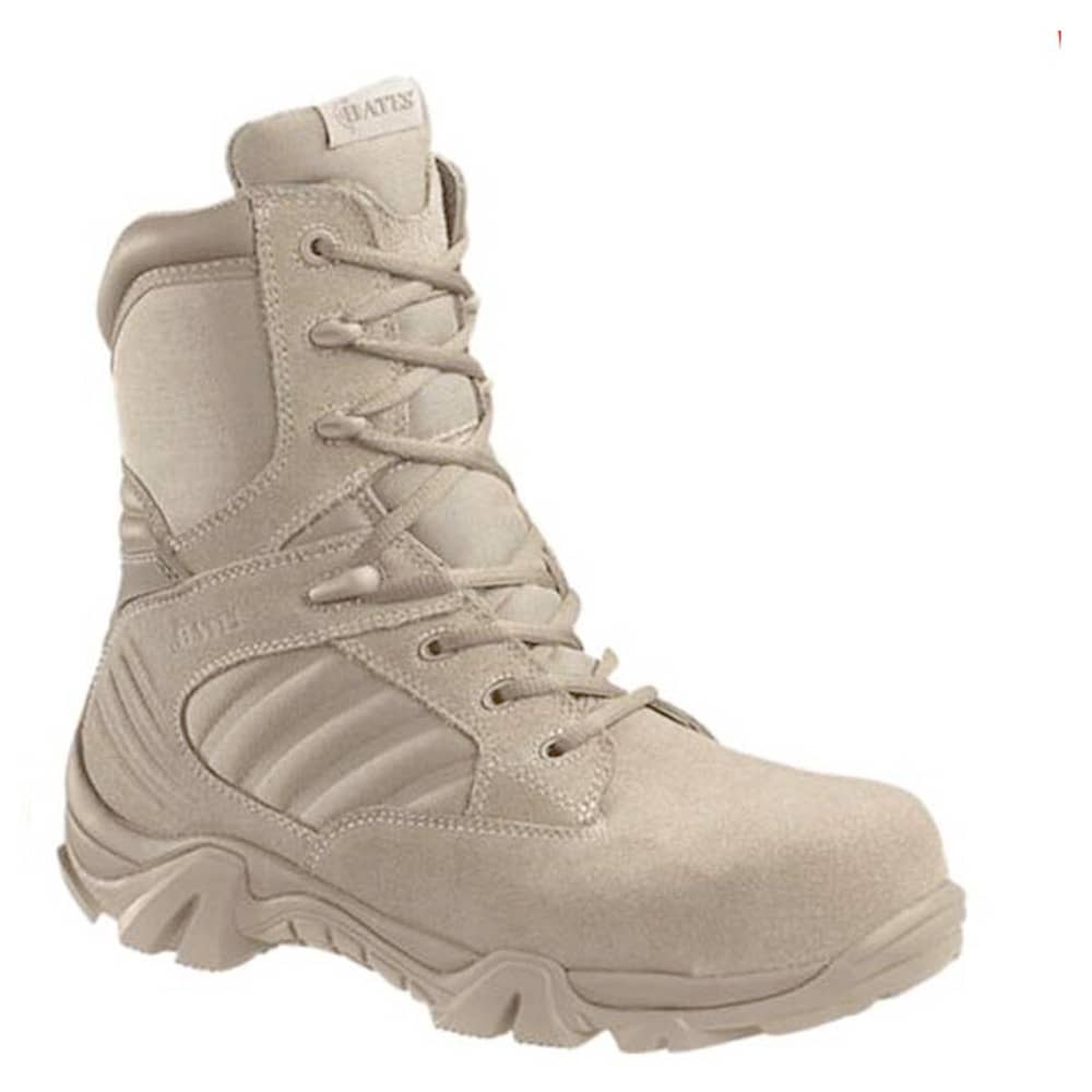 Bates GX-8 Composite Toe Side Zipper Boots Desert Tan