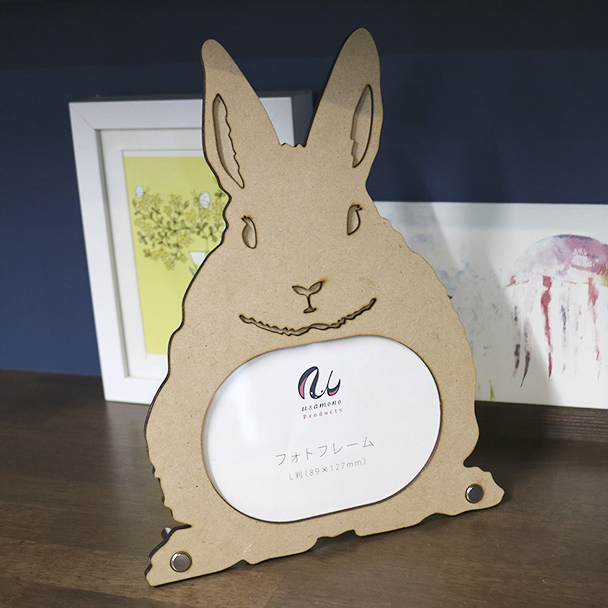 価格改訂＞2Way うさぎシルエット フォトフレーム 立ち耳 - うさモノ