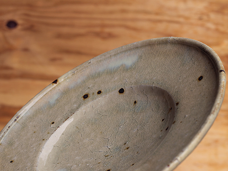 中村哲雄・粉引リム7寸深皿／大皿/大鉢｜和食器・種類／和食器通販