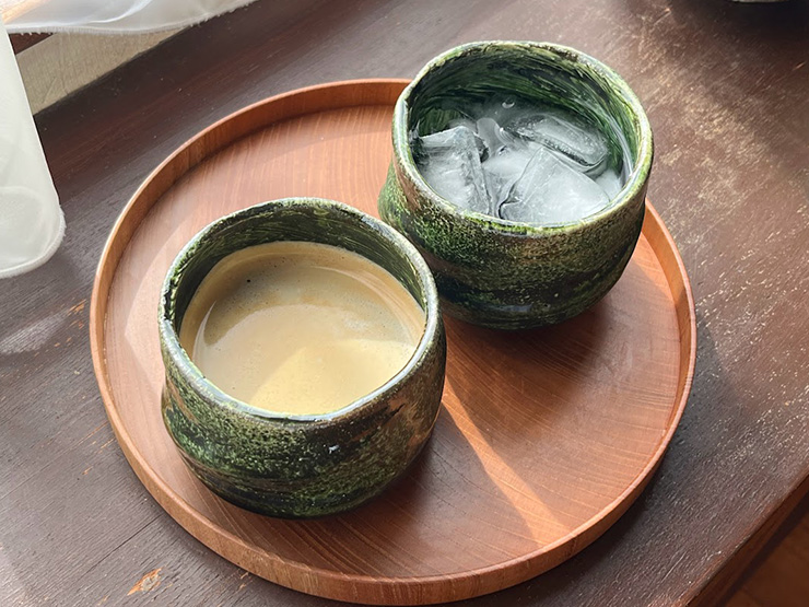 うつわ工房・織部ゆのみカップ／湯呑み/カップ/フリーボウル｜和食器