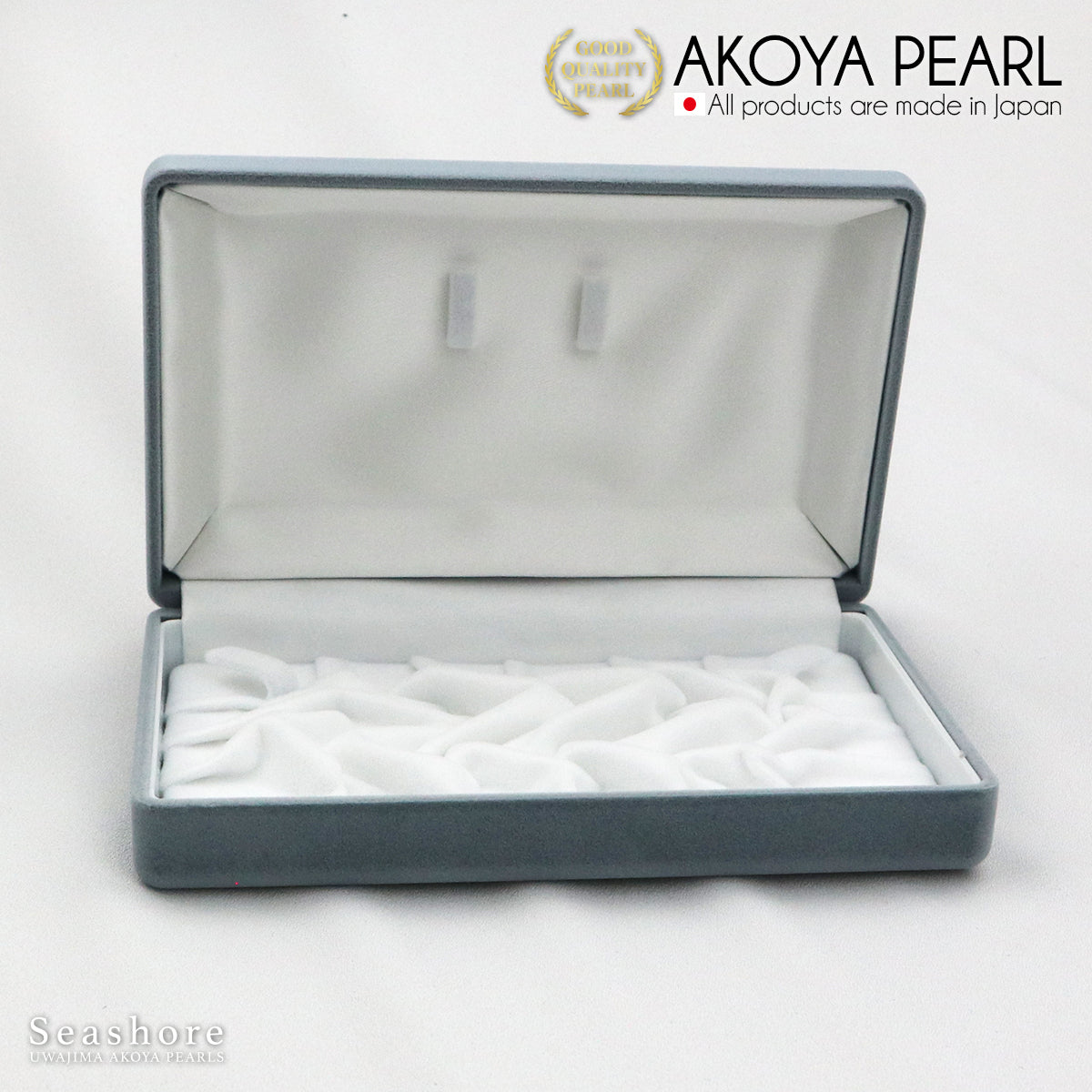 ネックレス ケース グレー 真珠 パール ジュエリー アクセサリー