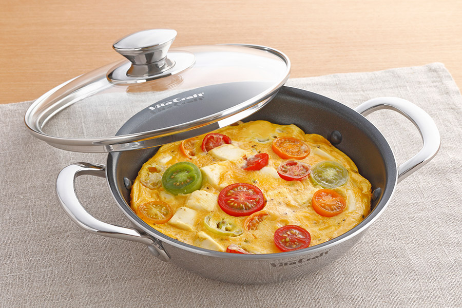 テーブルパン 22cm (ガラス蓋付き) | ビタクラフトオンラインショップ