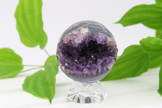 高品質 ブラジル産 アメジスト 笑口 丸玉 | ハワイ ブレッシング