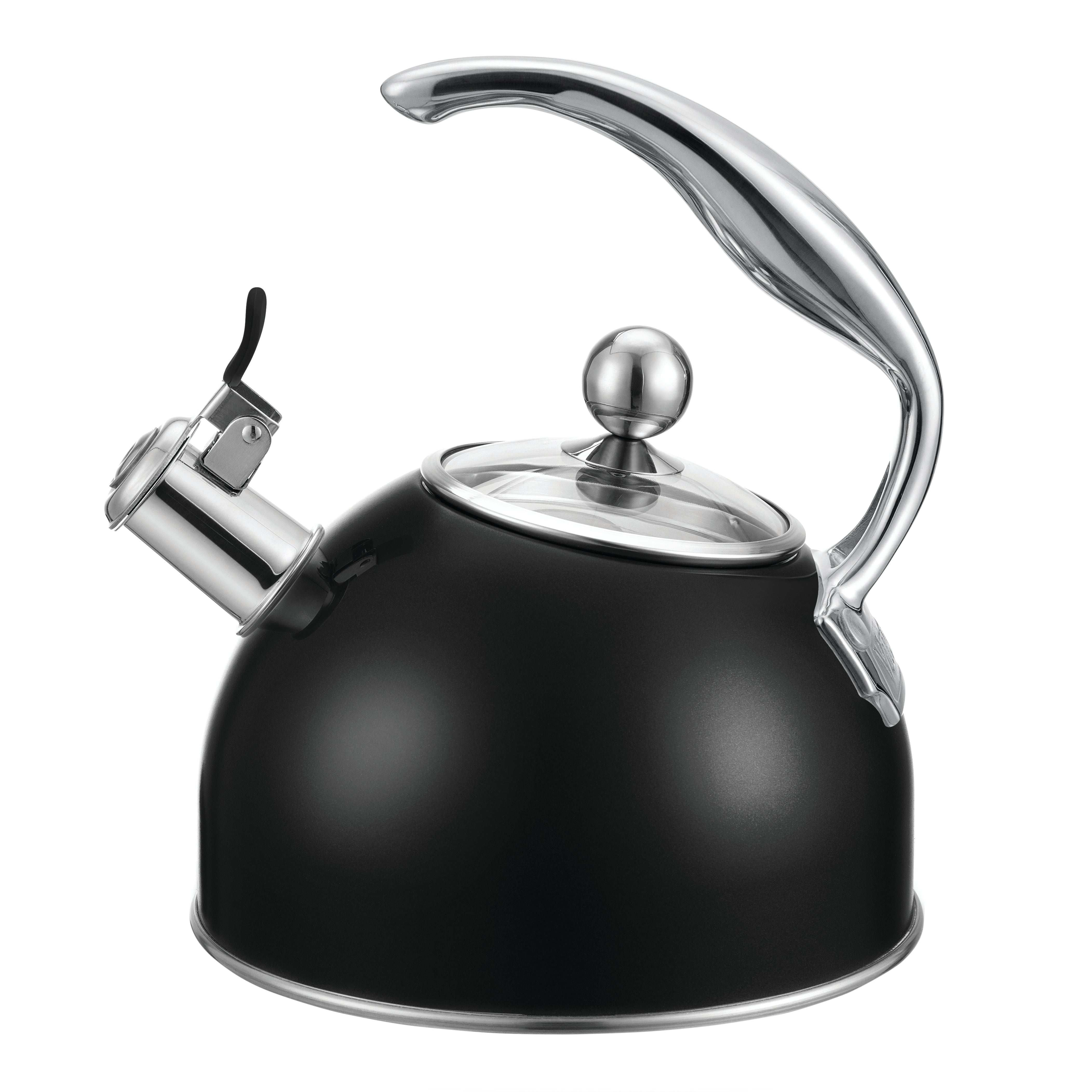 Viking 2.6 Qt. Stainless Steel Whistling Kettle with 3-Ply Base, Matte