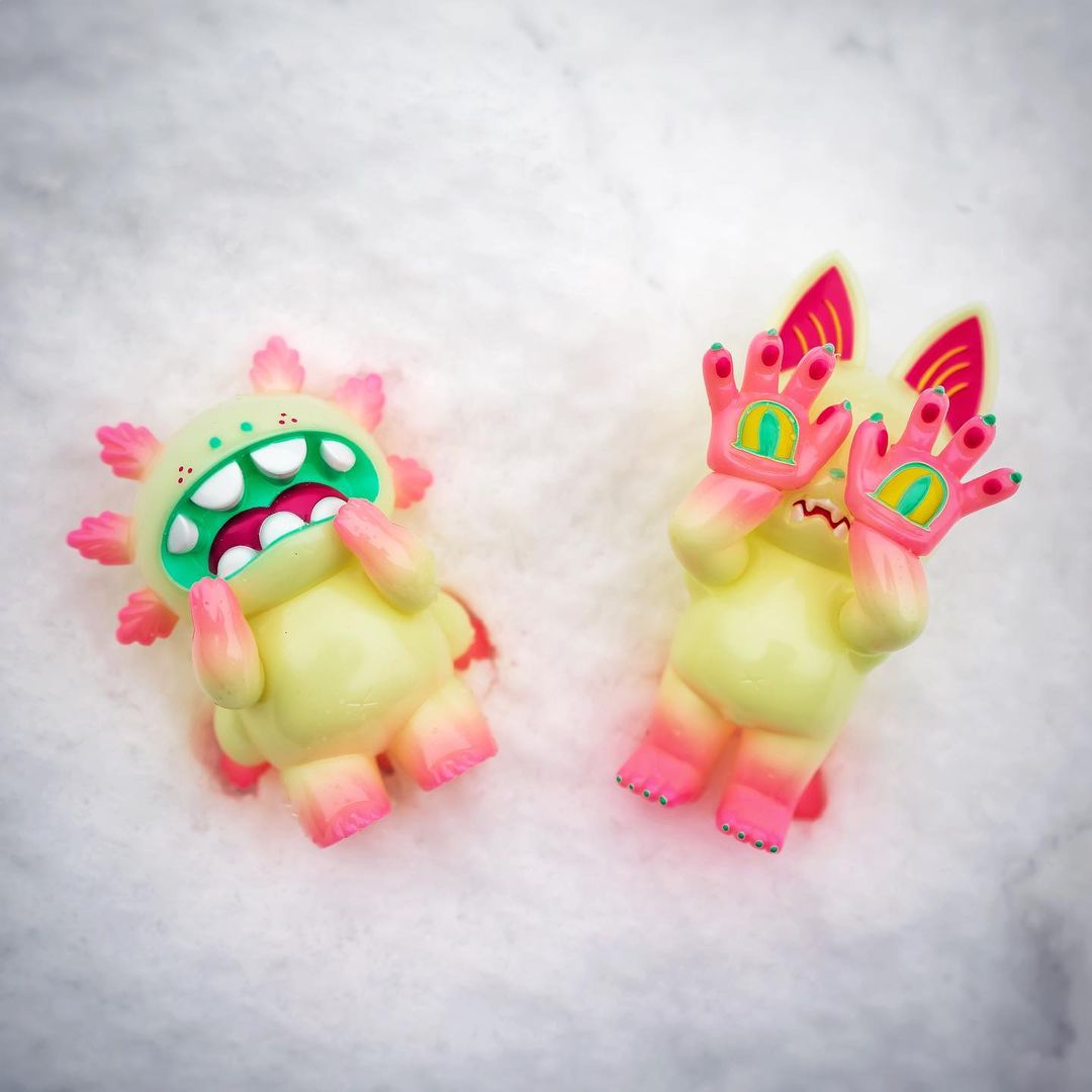 myplasticheart Exclusive Onigiri and Macaroni GID Editions from
