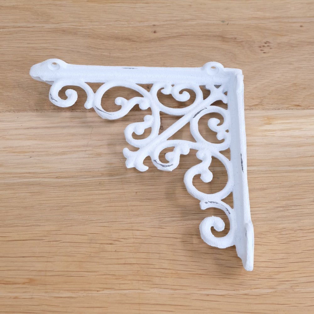 好きな場所に棚を付けよう！お洒落な唐草模様のアイアンブラケット(棚