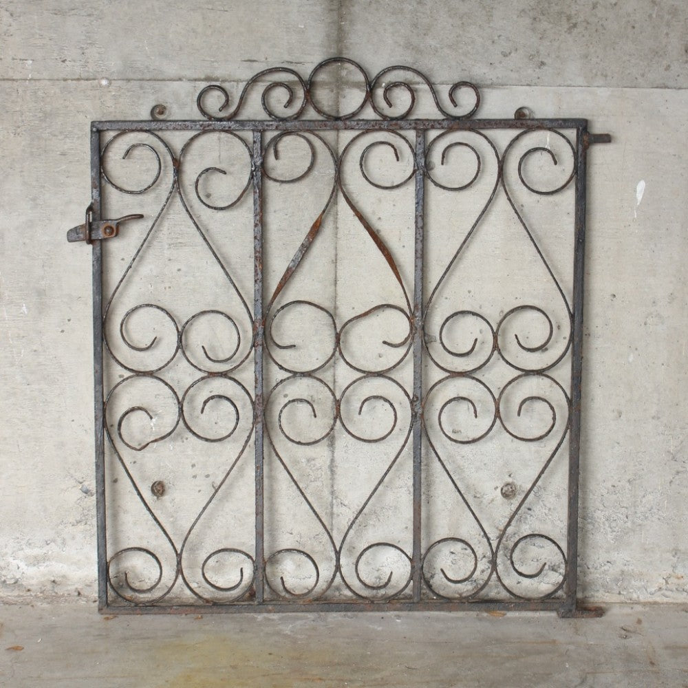 L2602-56 英国アンティーク アイアンゲート 白 門扉 ガーデニング