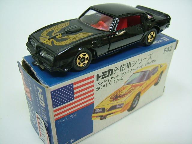 青箱トミカ F42 ポンティアック ファイアーバード トランザム