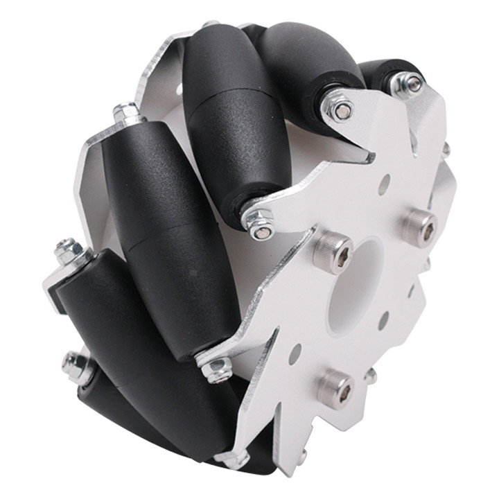 100mmアルミメカナムホイール(ベーシック 左) (14162L) : ロボット