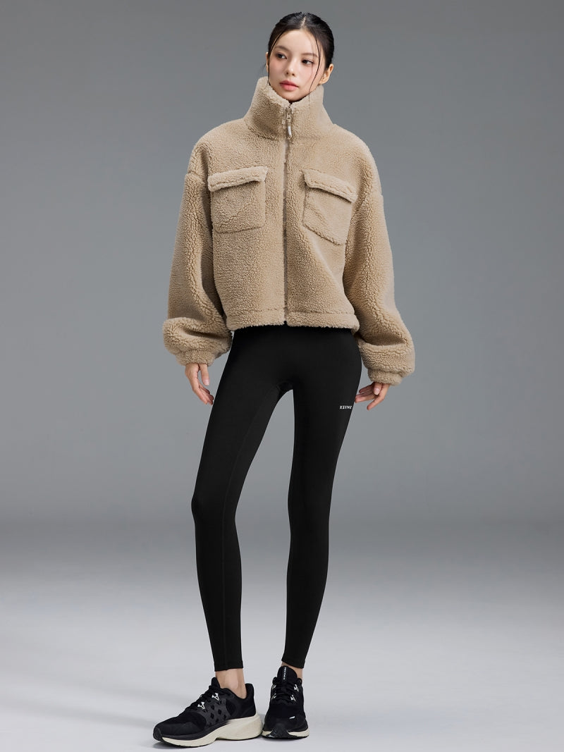 シェルパ ハイネック アウトポケット ジャンパー