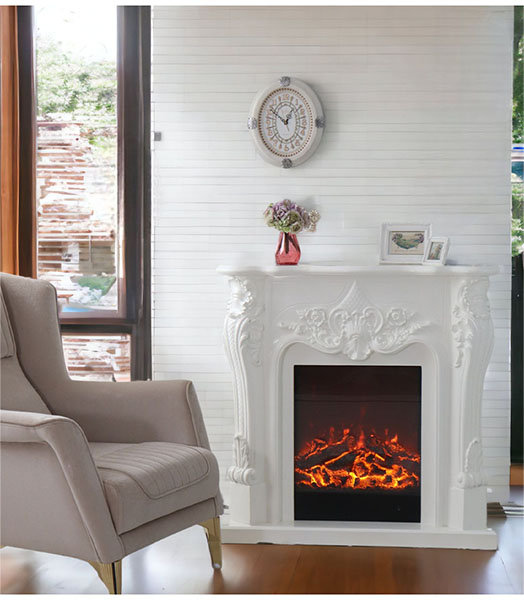 ロココ調 マントルピースコンソールコンソール 100cm ホワイト