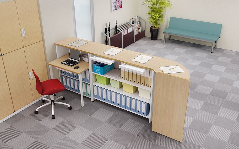 ハイカウンター 用デスク 幅80cm用 デスク ナチュラル木目 受付