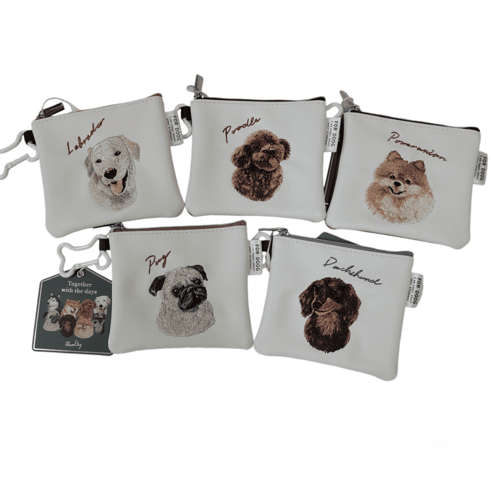 フラワーリング】DOG CHARITY/ミニフラットポーチ | 陽氣屋オンライン