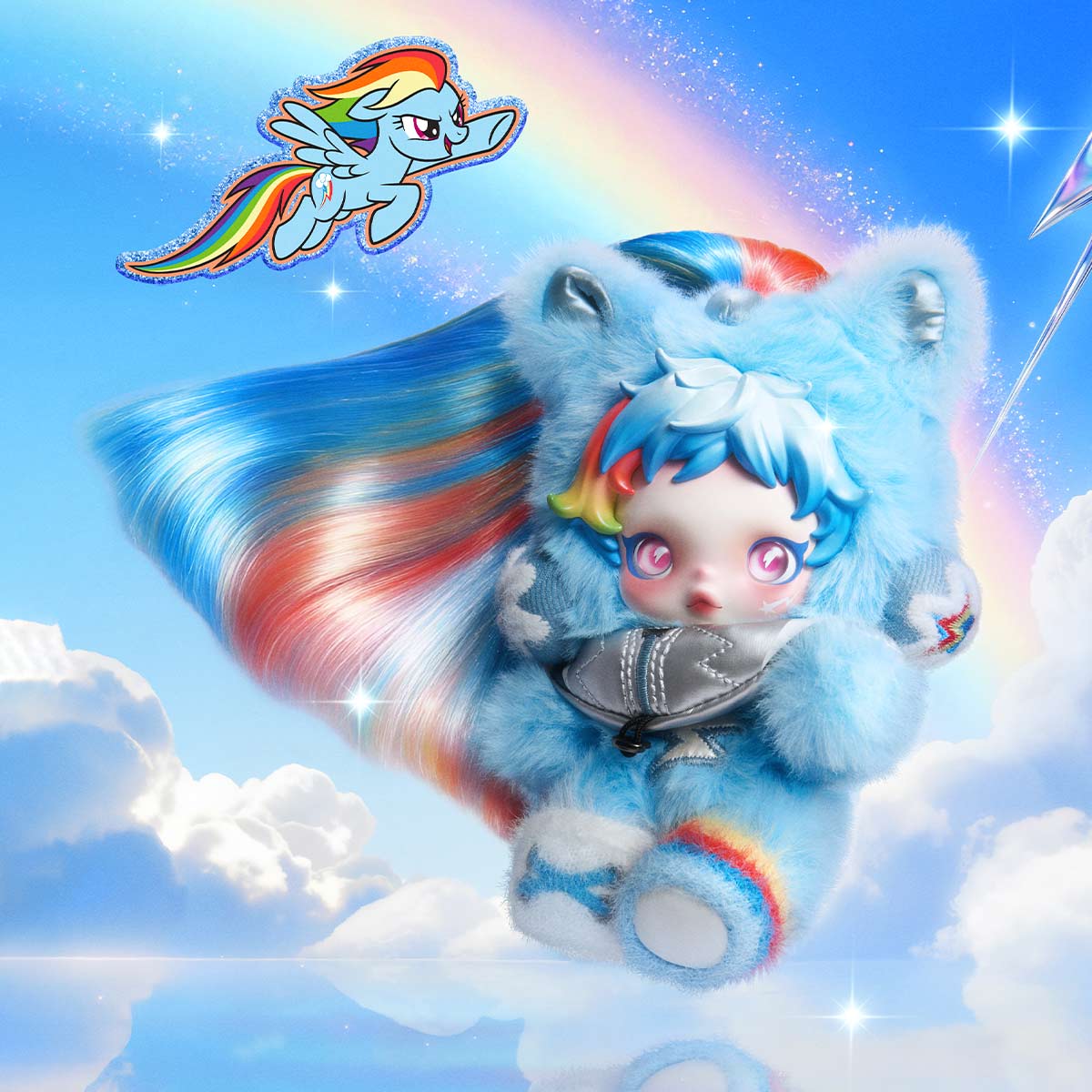 SKULLPANDA × My Little Pony Series Plush Doll Pendant - YouLoveIt.com