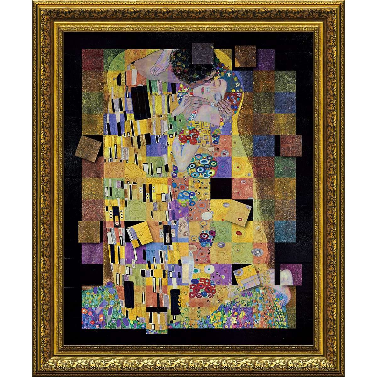名画モザイクアート ～アートフレーム～（クリムト「ザ・キス（M