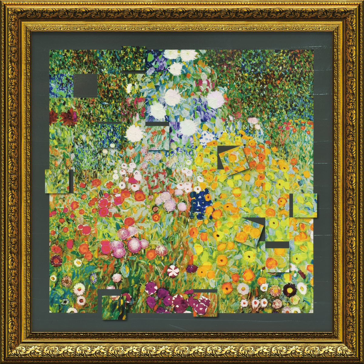 名画モザイクアート ～アートフレーム～（クリムト「フラワーガーデン