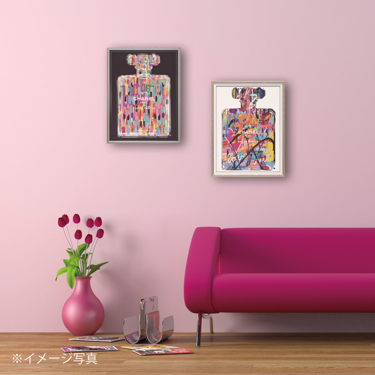 オマージュキャンバスアート「パフューム ポップ3（Sサイズ