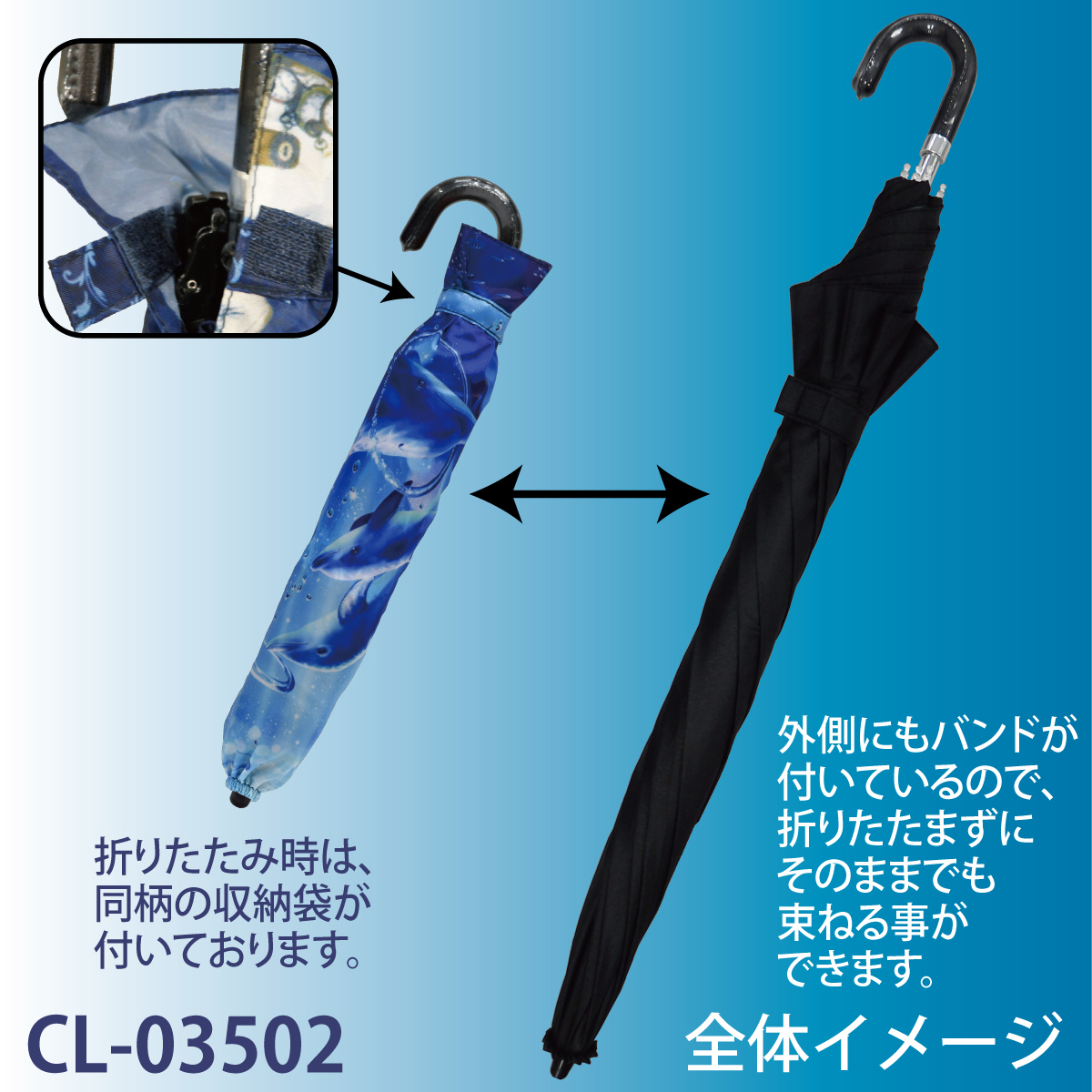 クリスチャン・リース・ラッセン 折りたたみ傘（晴雨兼用