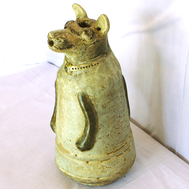 白濁釉褐釉獣型水滴｜特選画廊｜ヨコタ博物館