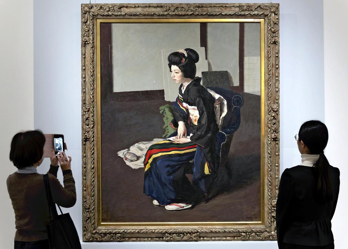 小磯良平 「 幻の名画 」 神戸 に 里帰り … 行方不明 だった「日本髪の