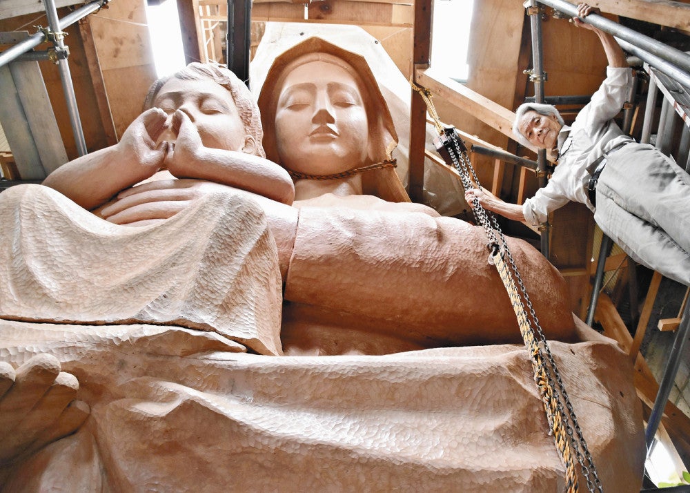 人生かけた」慰霊の聖母像…島原の乱、神奈川の88歳が手がける10