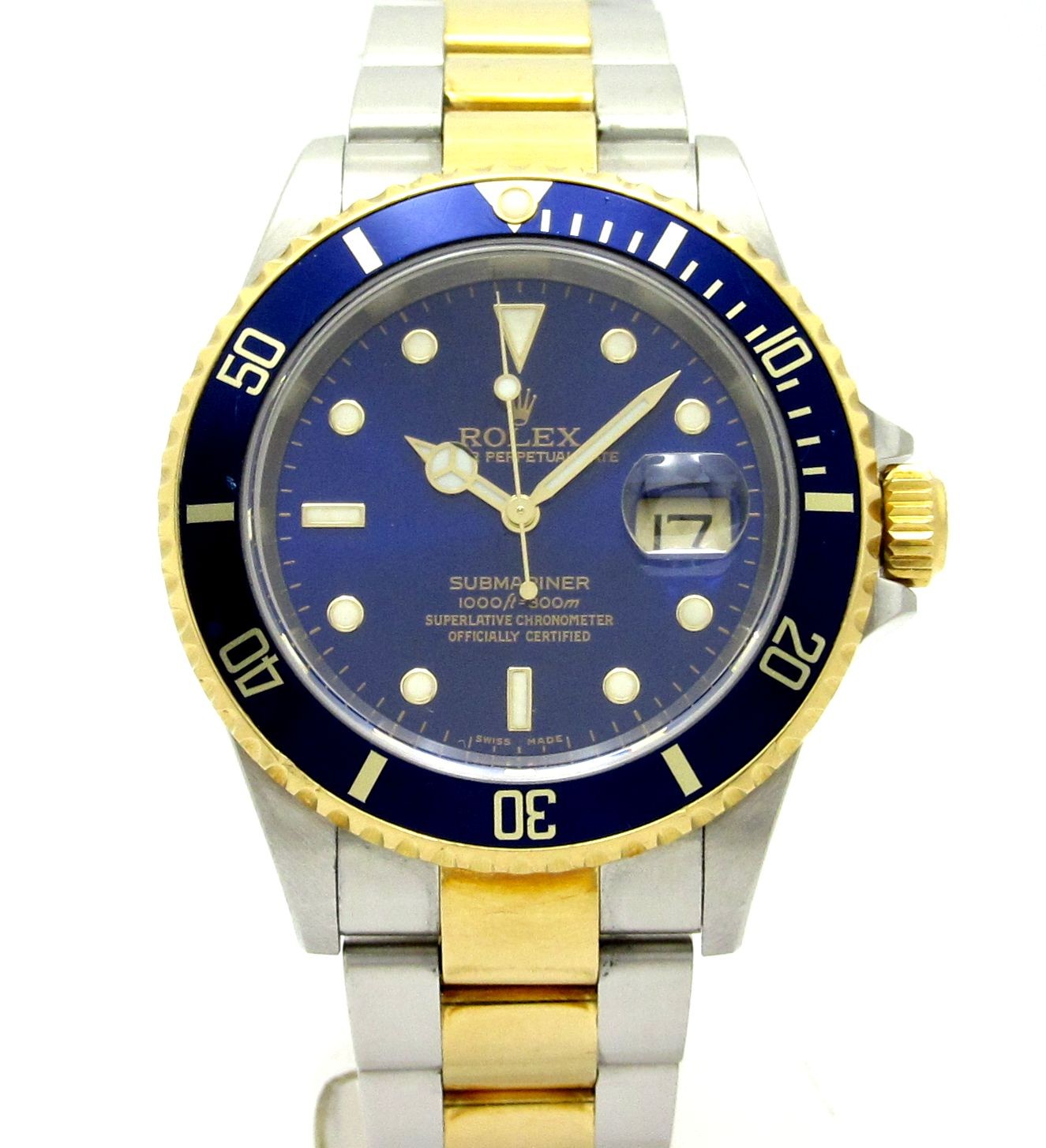 ロレックス（ROLEX） サブマリーナ（青サブ） K18YG＆SS Ref16613 Y番