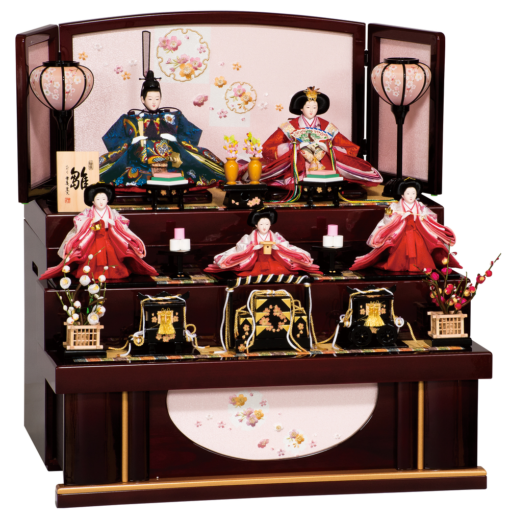 小三五親王 柳官女揃（収納飾り）｜吉福人形｜人形の吉福