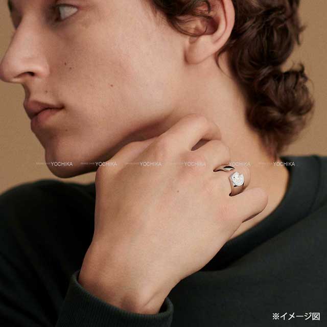HERMES エルメス リング・指輪 カルーゼル #60 クレ ラッカーメタル