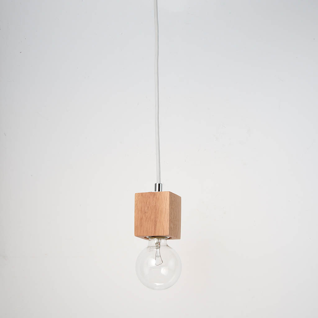 ウッドヌードダクトペンダントライトスクエア ナチュラル｜YAZAWA