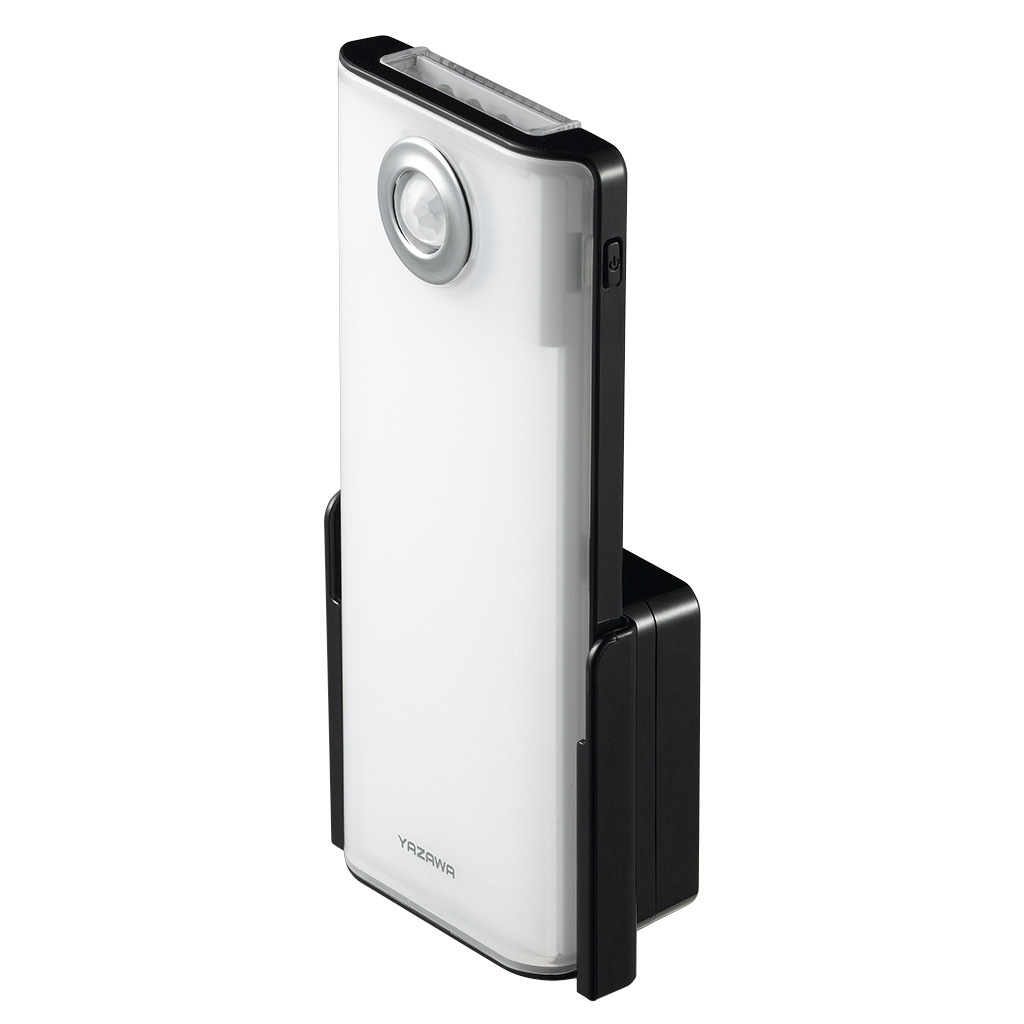 充電式人感明暗ナイトライト ブラック｜YAZAWA CORPORATION