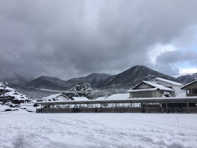 雪の様子です！ | 島根県立矢上高等学校